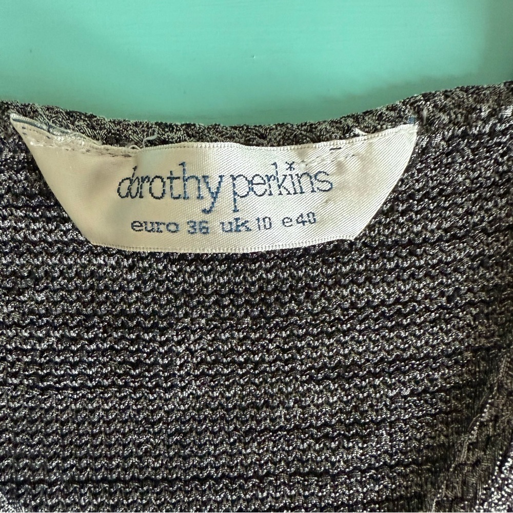 Dorothy Perkins Gray Ribbed Fitted Tank Top - Picture 4 of 10